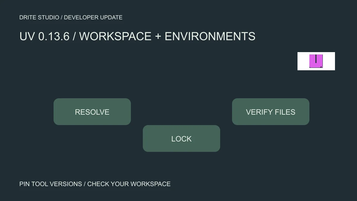 uv 0.13.6 ลด Peak Memory ของ Workspace ใหญ่ และแก้คำสั่ง Script ที่ใช้ Active Environment